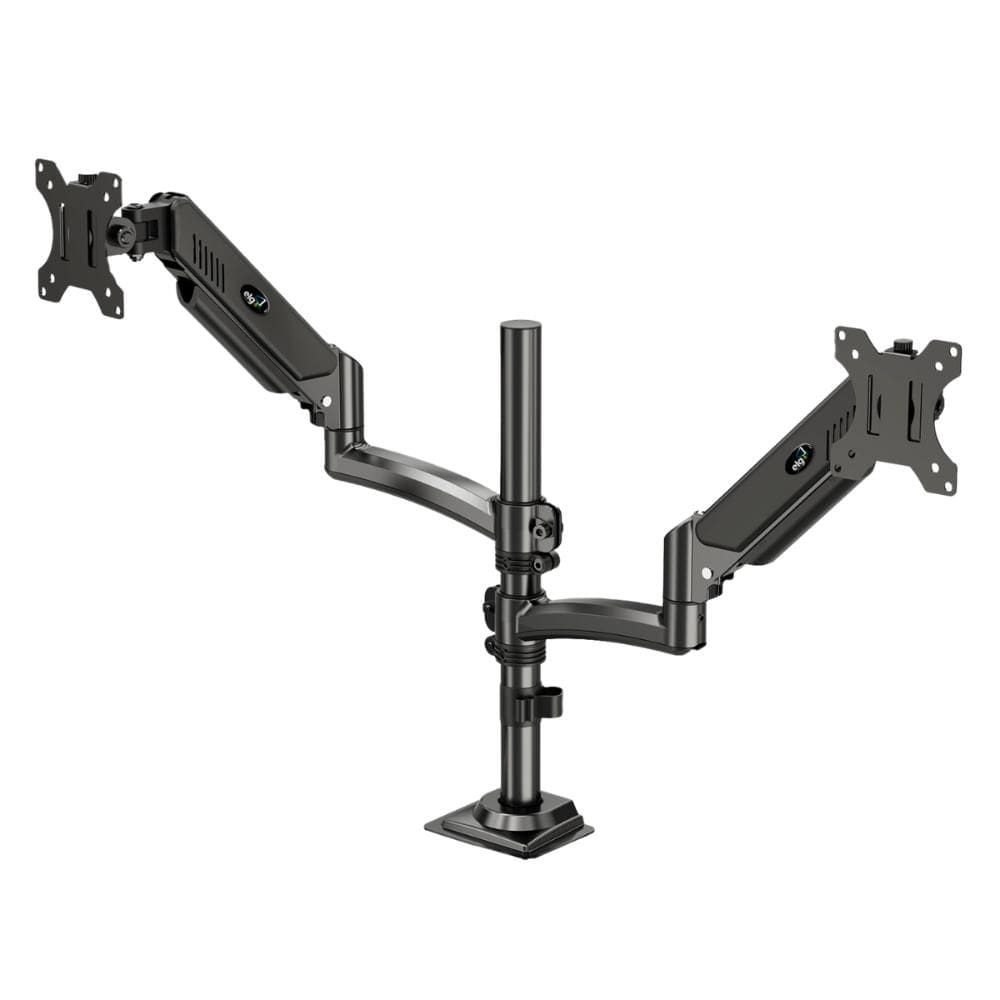Suporte ELG Profissional Ergonômico Multiarticulado de Mesa FH160L para 2 Monitores 17” a 35” com Pistão a Gás Preto