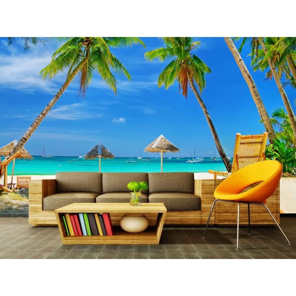 Papel de Parede Painel Fotográfico Praia 80 -1,00 X 2,00