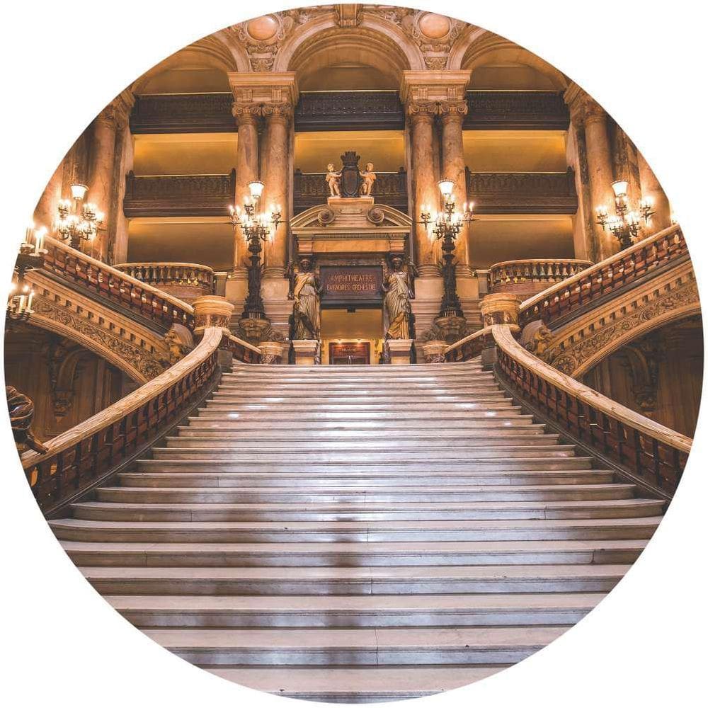 Painel Redondo De Festa Escadaria 150X150 - Esc01