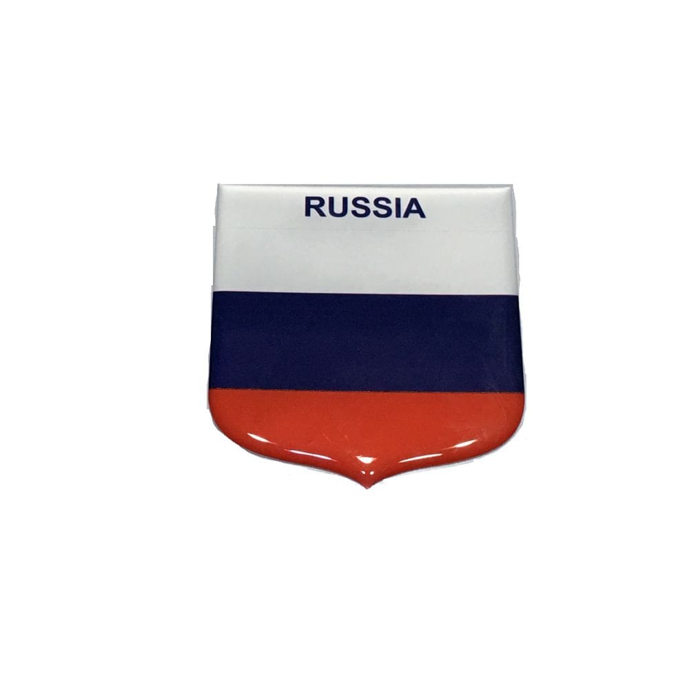Adesivo resinado em Escudo da bandeira da Rússia