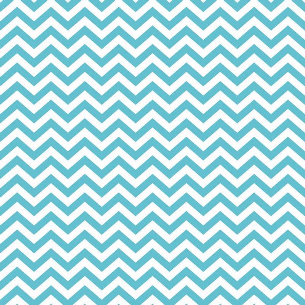 Papel De Parede Chevron Azul Claro E Branco Autocolante Sala