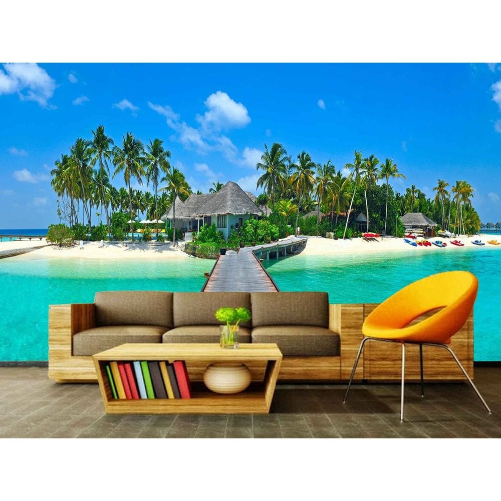 Papel de Parede Painel Fotográfico Praia 121 -1,00 X 1,00
