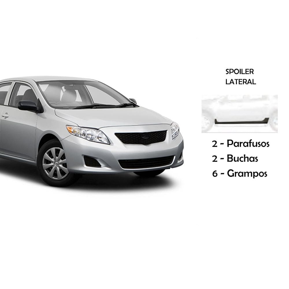Kit Presilha Spoiler Lateral Corolla 2009 A 2014