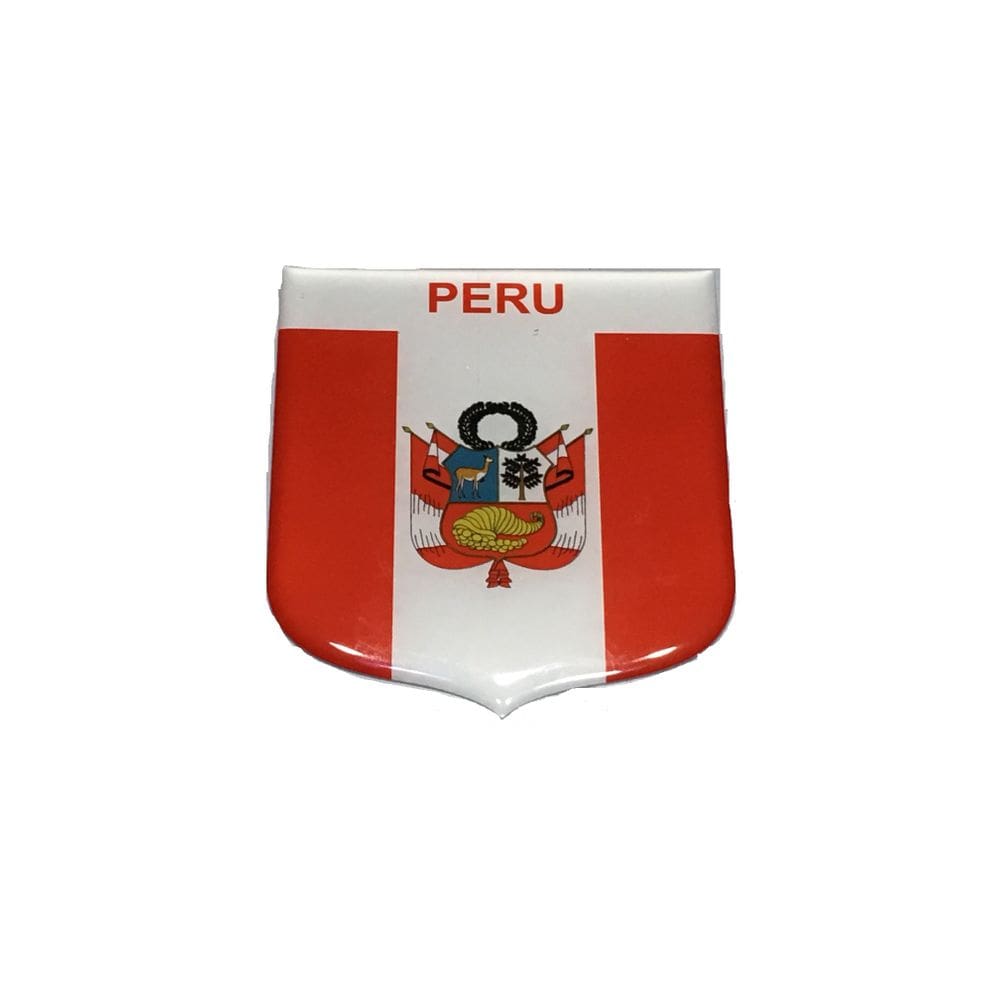 Adesivo resinado em Escudo da bandeira do Perú
