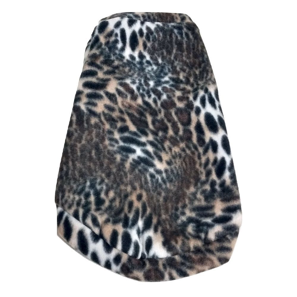 Roupa capa soft para cachorro  cor estampa de onça tamanho G