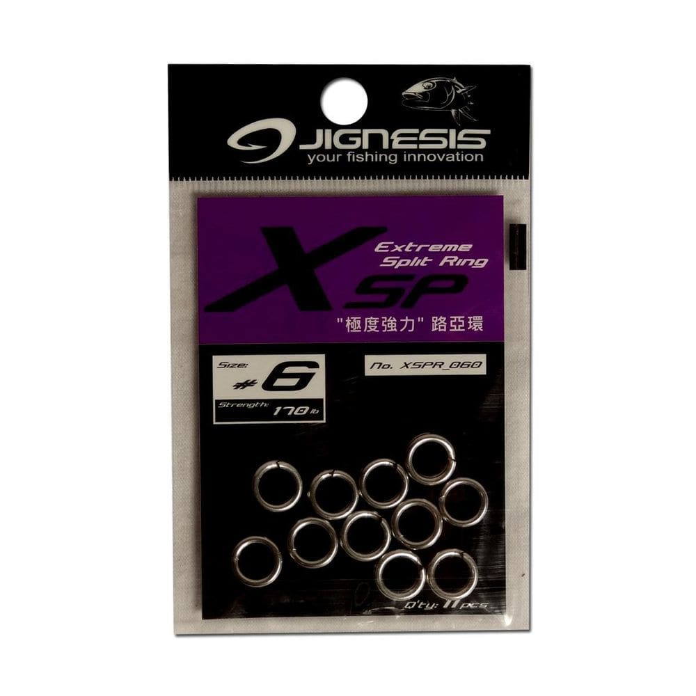 Split Ring Jignesis XSP Aço Inox 6 - 170 lb - 11 Argolas