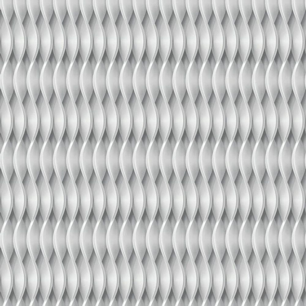 Papel De Parede Textura Gesso Branco Ondulado Sala Quarto