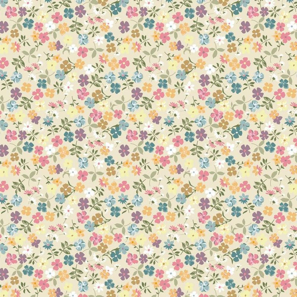 Papel Parede Flores Coloridas Adesivo Quarto Sala E Cozinha