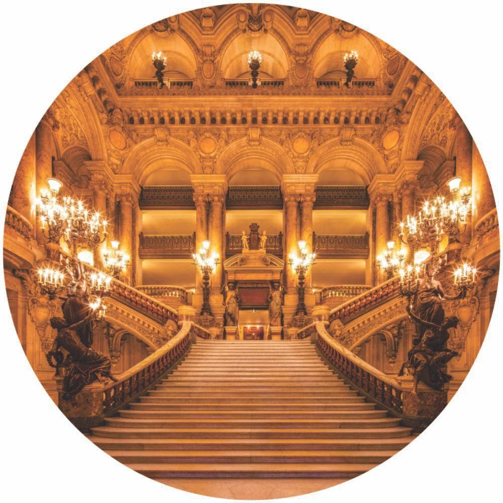 Painel Redondo De Festa Escadaria 150X150 - Esc02