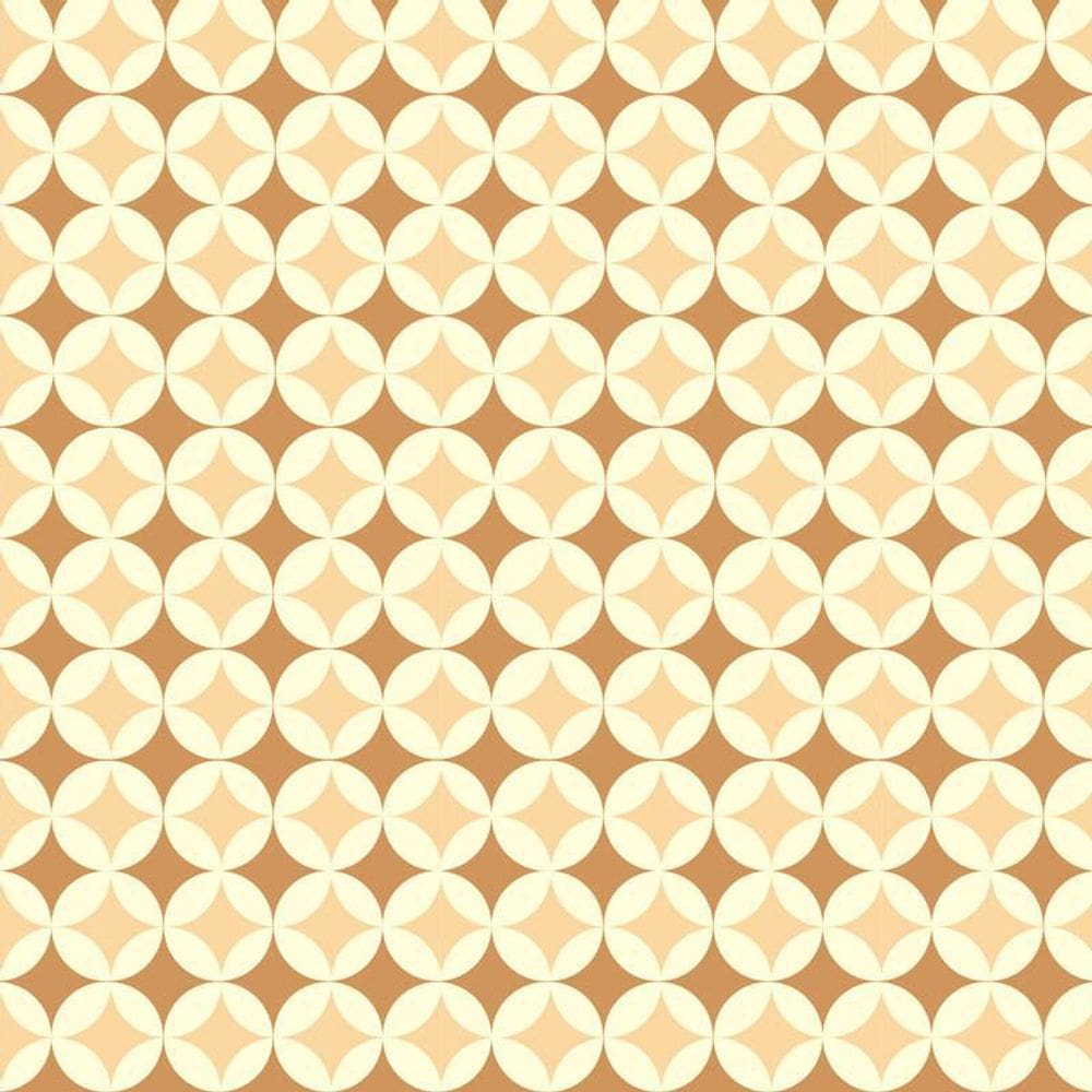 Papel De Parede Abstrato Marrom E Amarelo Autocolante Sala