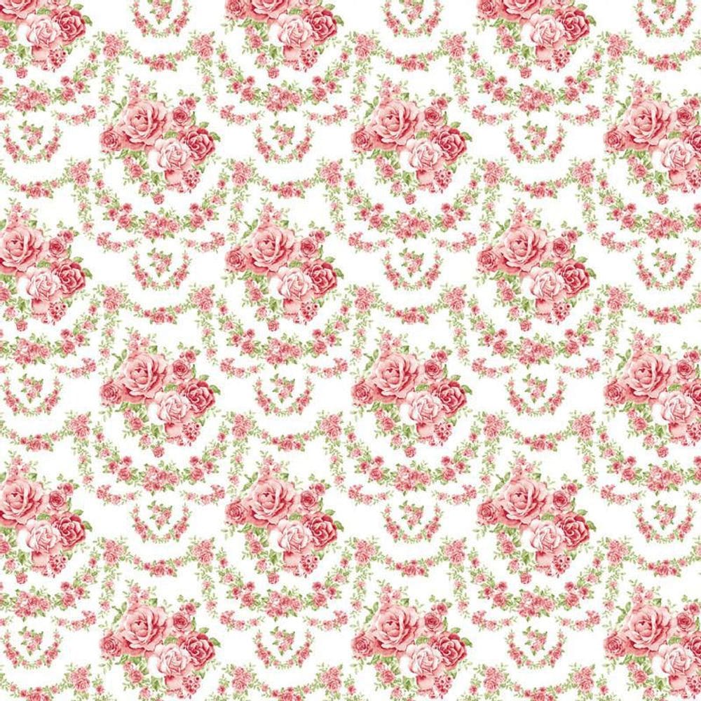 Papel De Parede Floral Colares Rosas Autocolante Sala Quarto