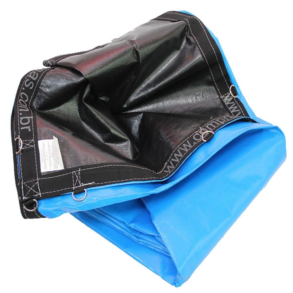 Lona Loneiro 500 Micras PPPE Polietileno - Azul/Cinza