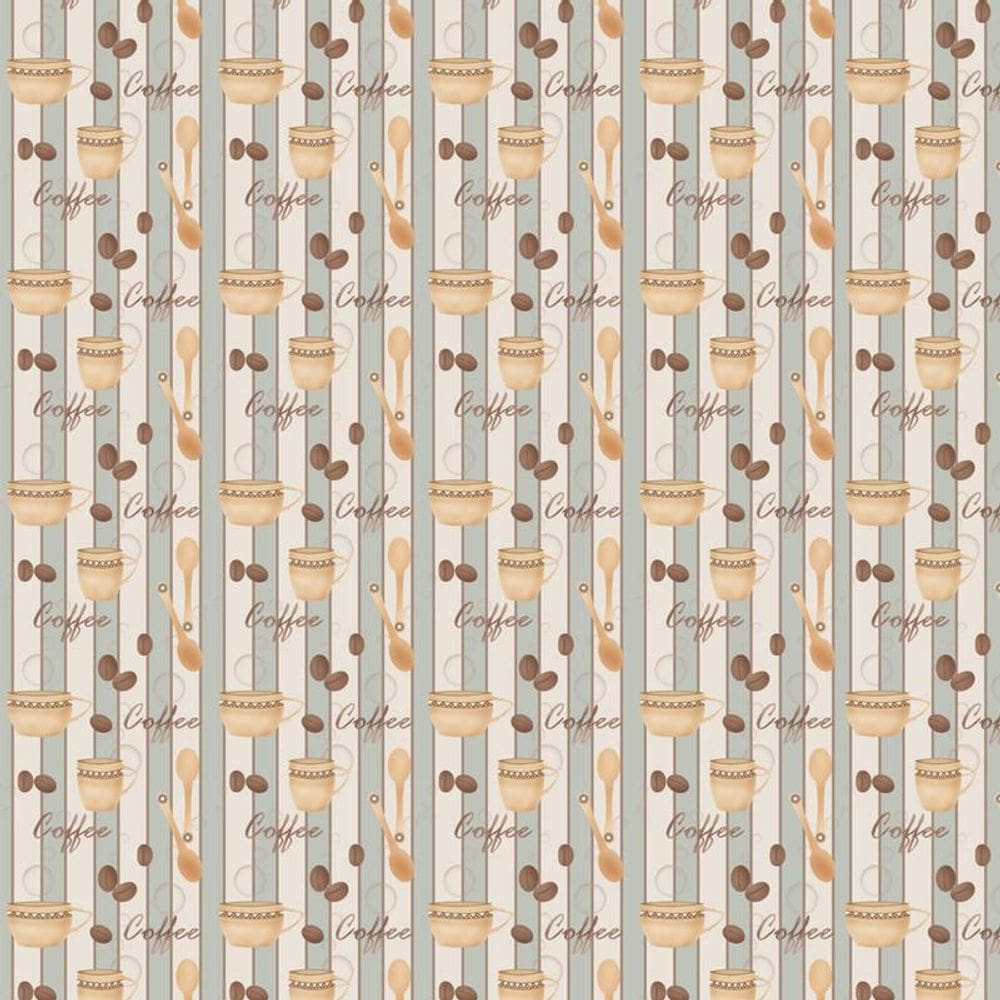 Papel De Parede Faixa Café Coffe Autocolante Lavável Cozinha