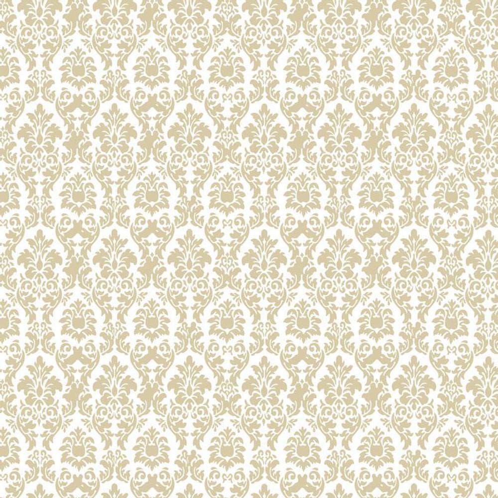 Papel De Parede Ouro Opaco E Branco Adesivo Quarto Sala