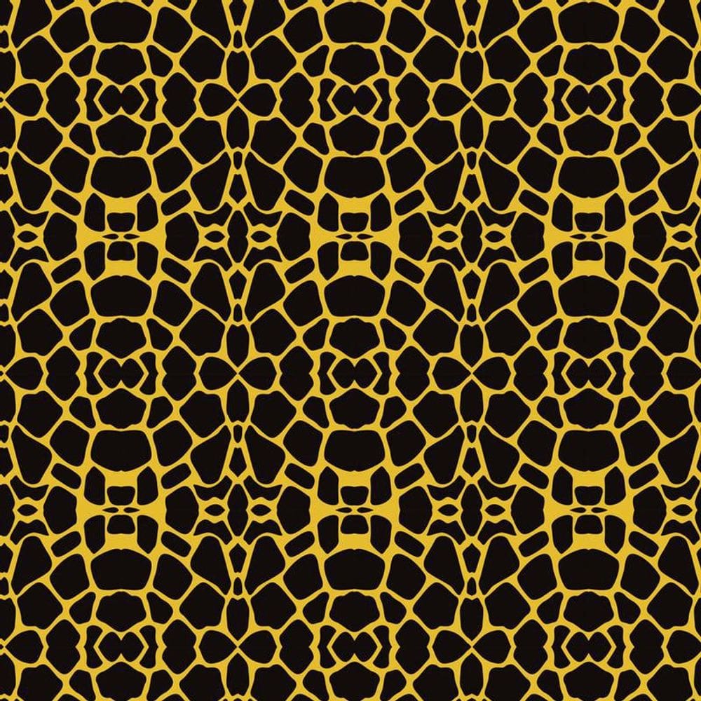 Papel De Parede Adesivo Textura Amarelo E Preto Decorativo