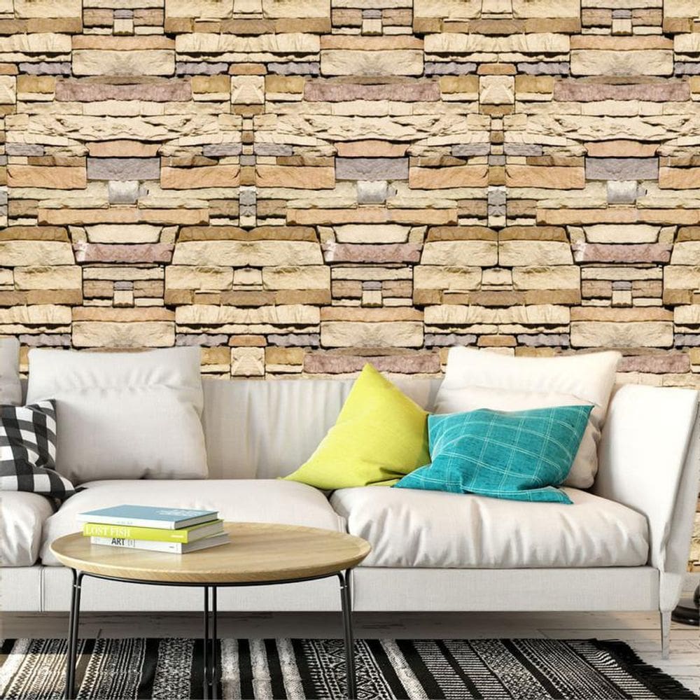 Papel Parede Filete Canjiquinha Adesivo Sala Quarto Casal