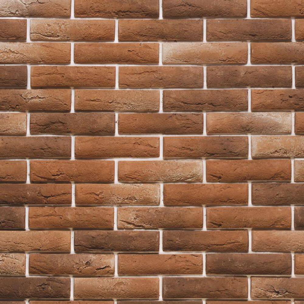 Papel Parede Pedra Tijolos Vermelho Rejunte Branco Adesivo