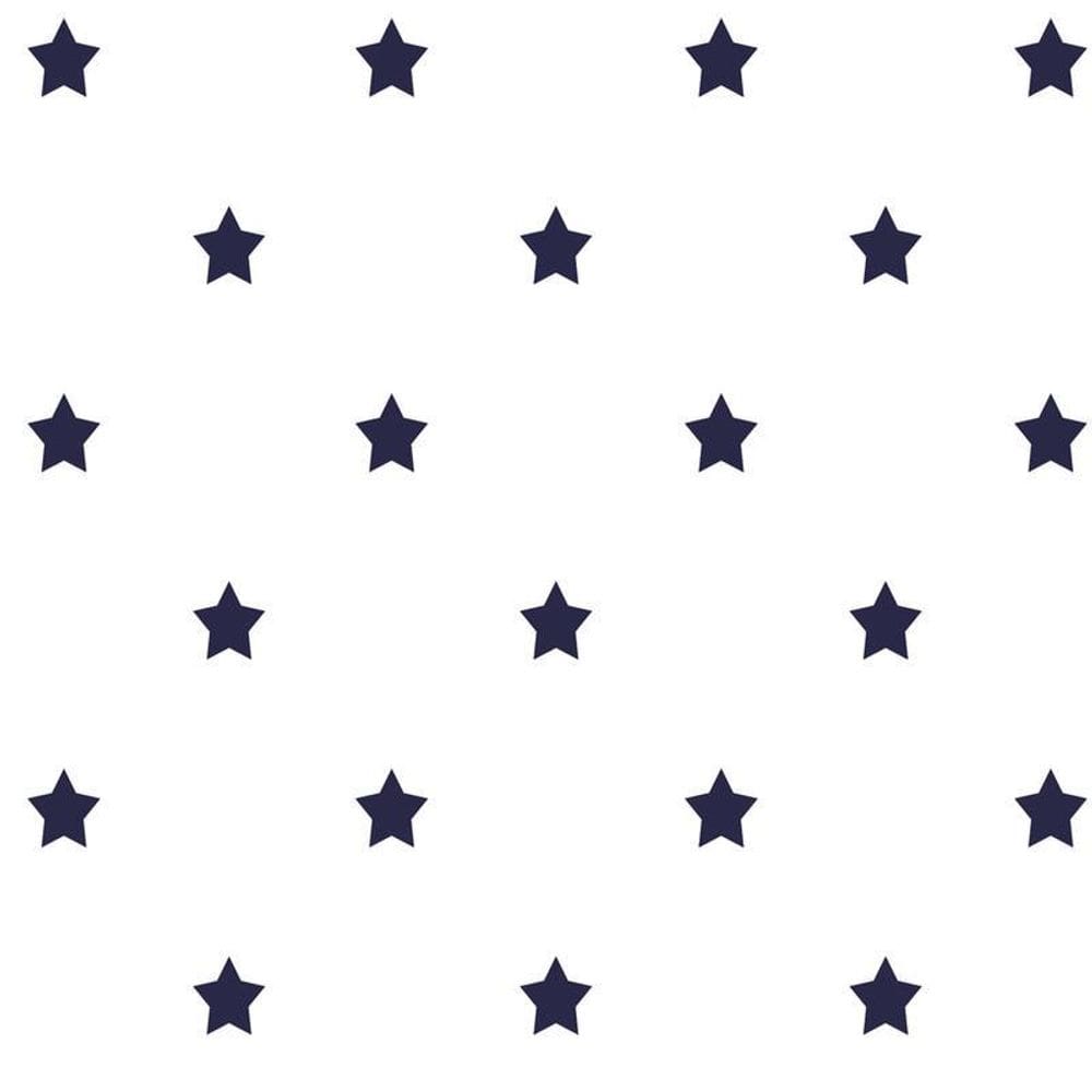 Papel Parede Poa Estrela Preta Adesivo Sala Quarto Lavatorio