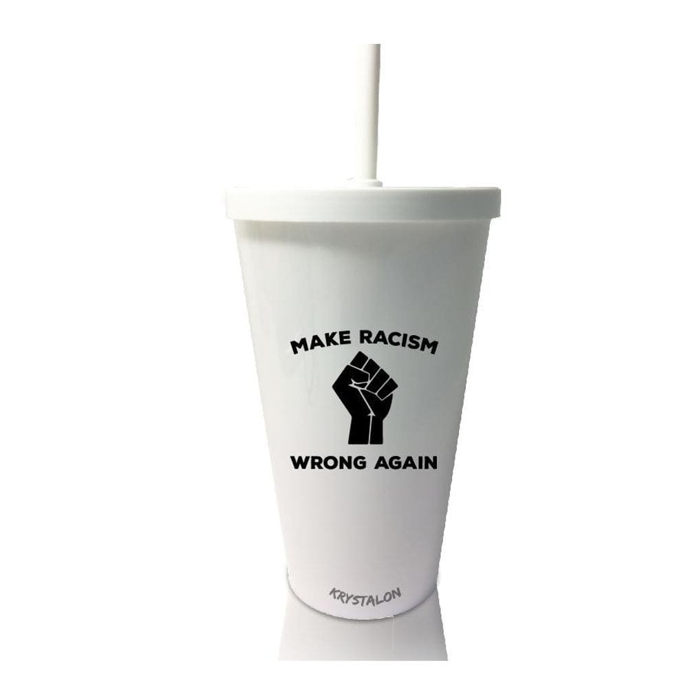 Kit 2 Copos Com Tampa E Canudo Tema Make Wrong