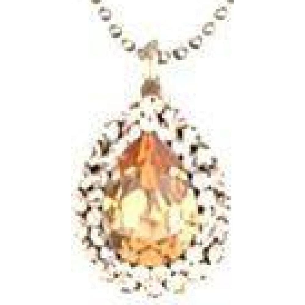Colar Armazem Rr Bijoux Gota Cristal Laranja