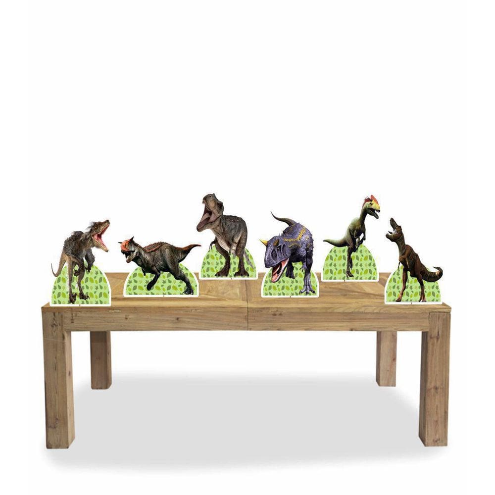 Kit Display Festa Dinossauro 02 Totens 6 Peças