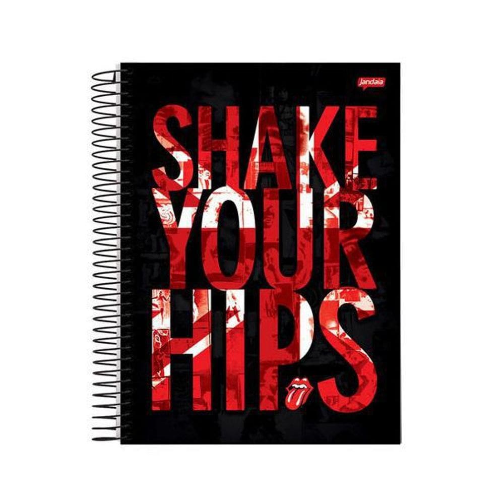 Caderno 1 Matéria Rolling Stones 96 Folhas Jandaia