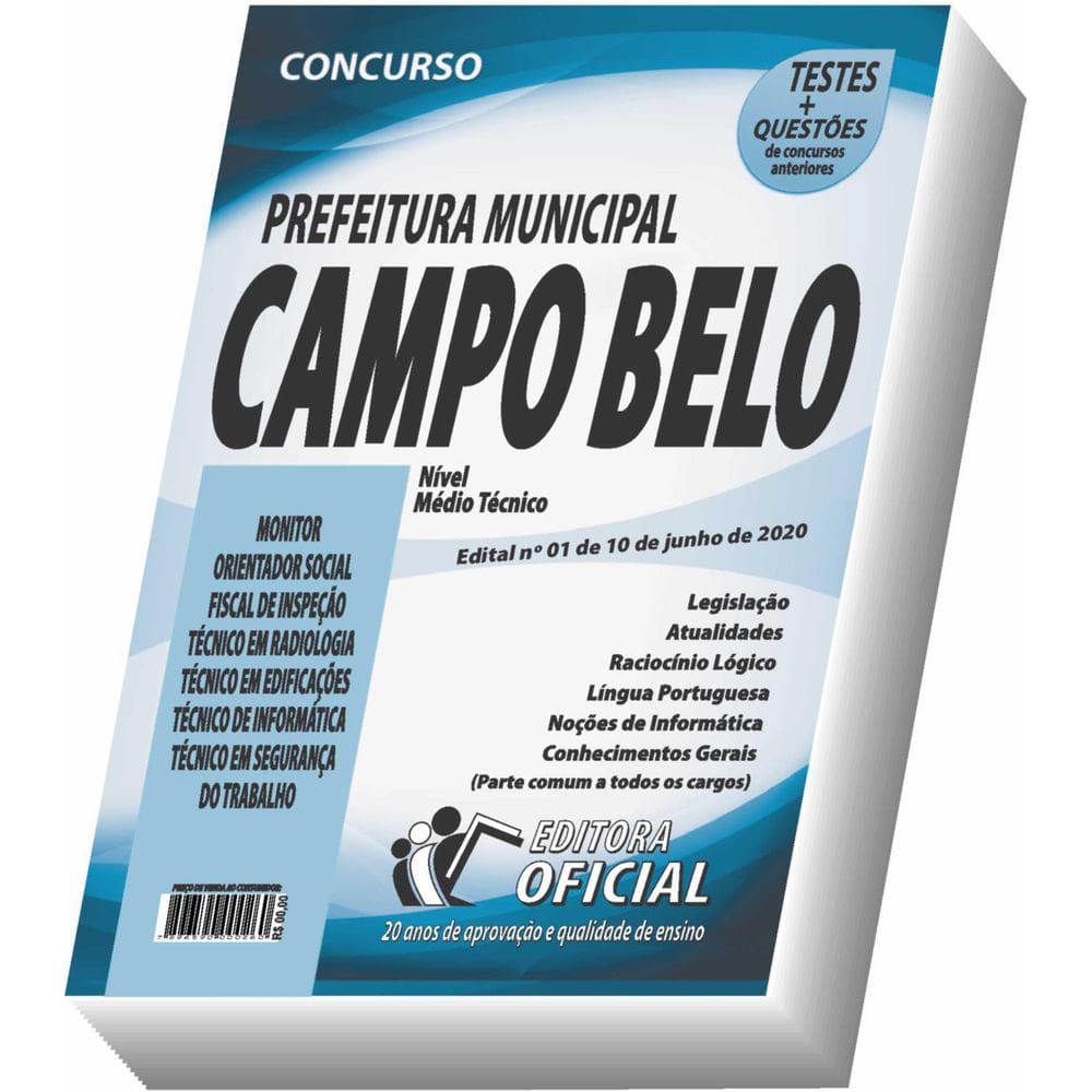 Apostila Campo Belo - Nível Médio E Técnico - Edital 1