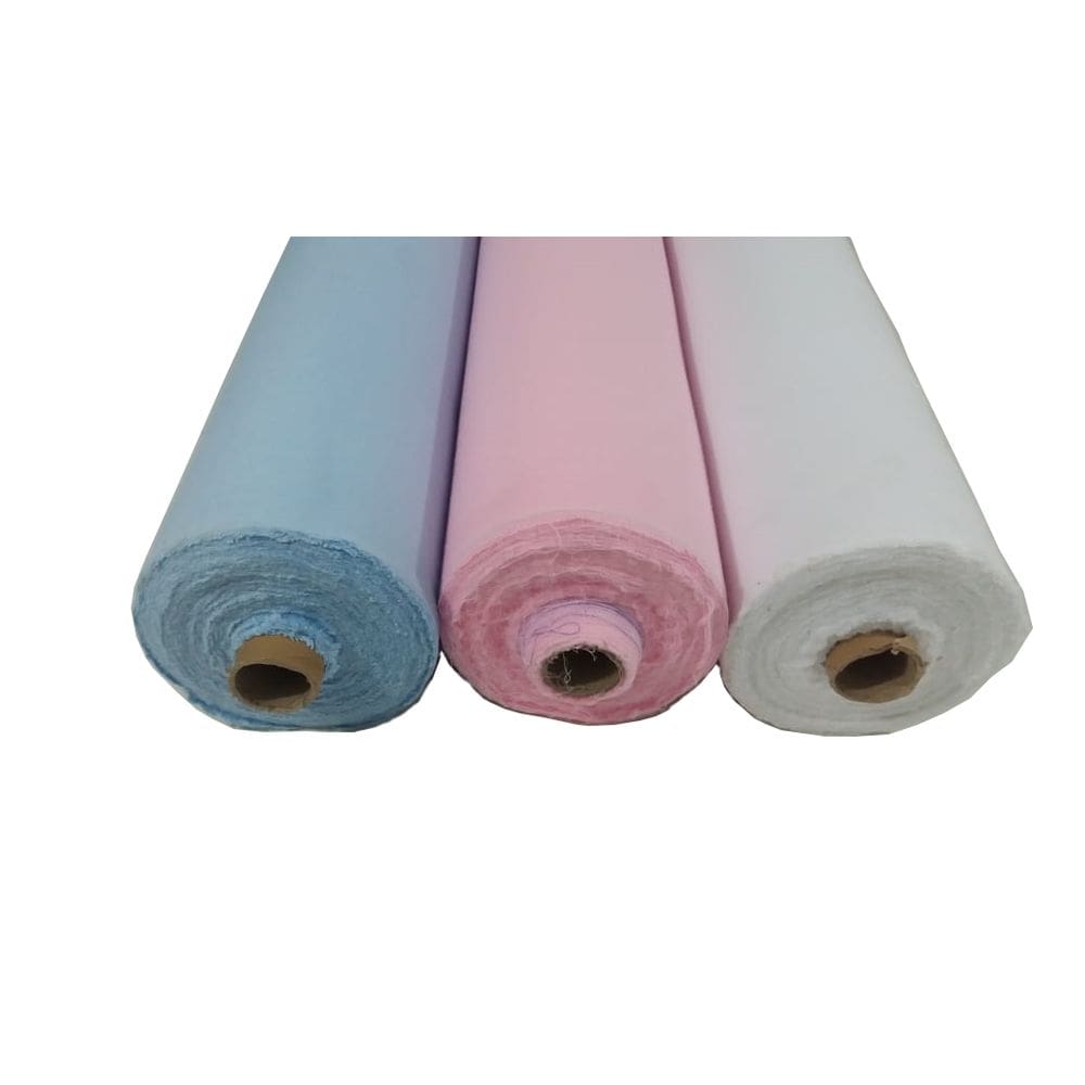 Tecido Cueiro Flanelado 30 metros Rosa Azul e Branco