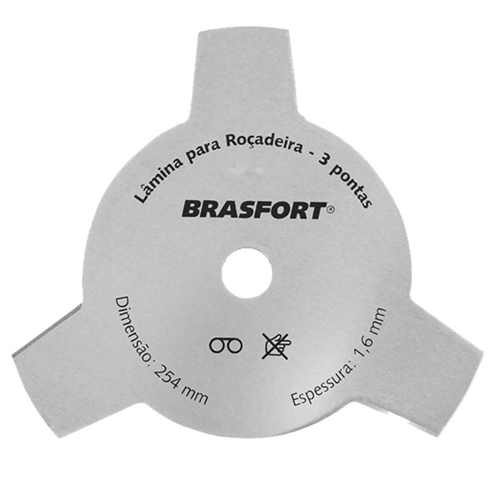 Lâmina 3 Pontas 1 Pol. 25,4Mm Para Roçadeira - Brasfort