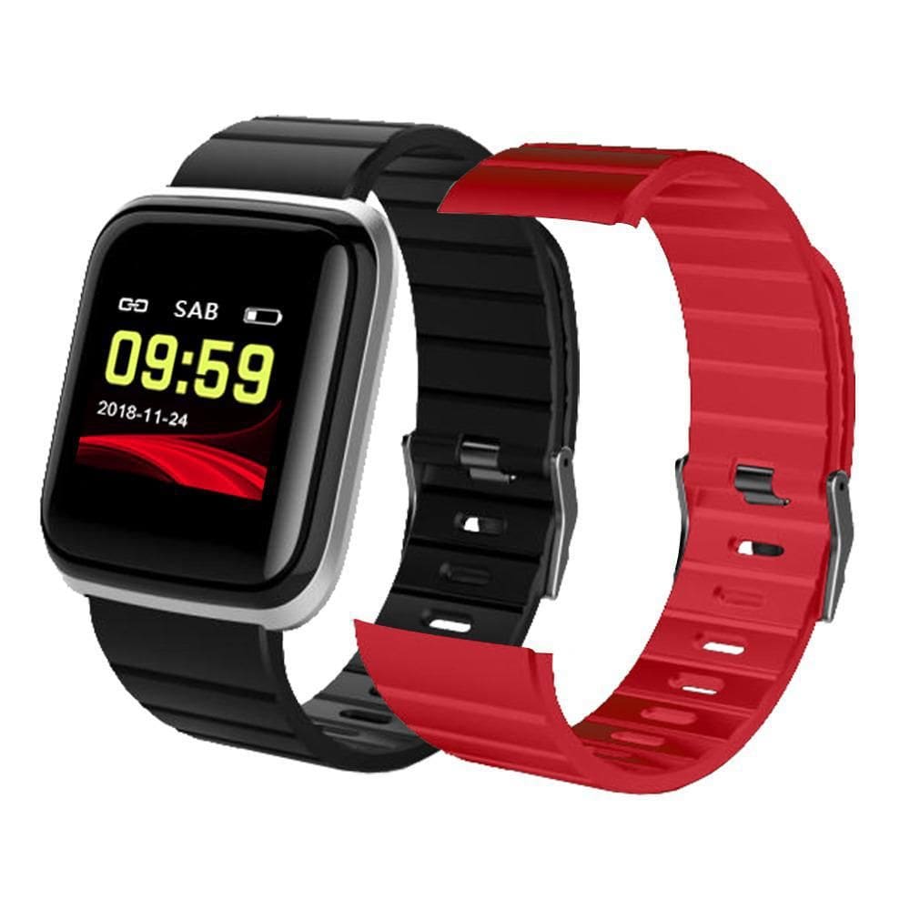 Relógio Smart Unissex Tuguir Digital B7 - Preto E Prata