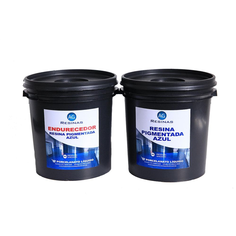 Resina Pérola Azul + Endurecedor Porcelanato Líquido 20Kg