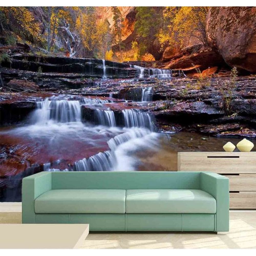 Papel de Parede - Paisagens Cachoeira 3D 1M² na 035