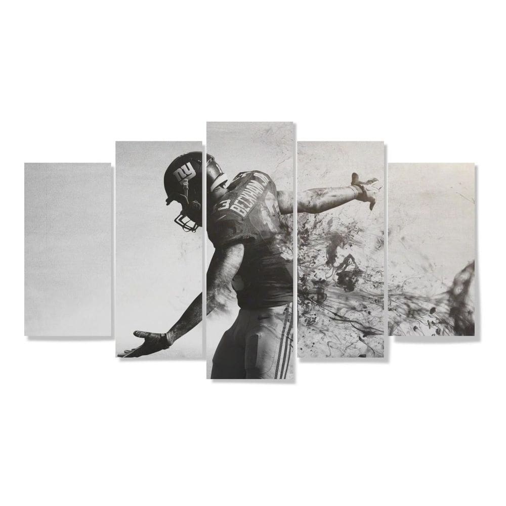 Quadros Decorativos 5 Peças Odell Backham Futebol Americano