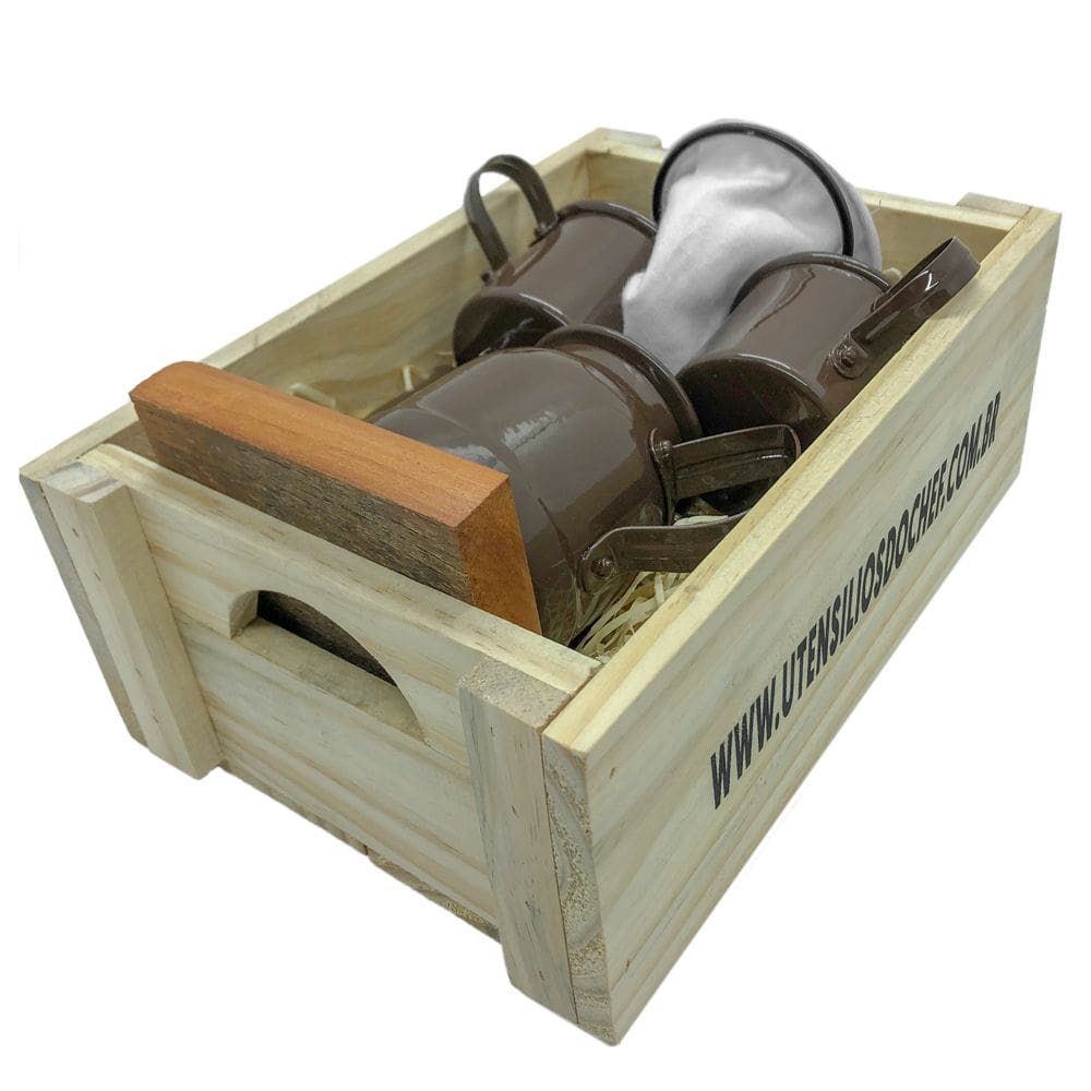 Kit De Café Individual - Marrom - Demolição Com Engradado