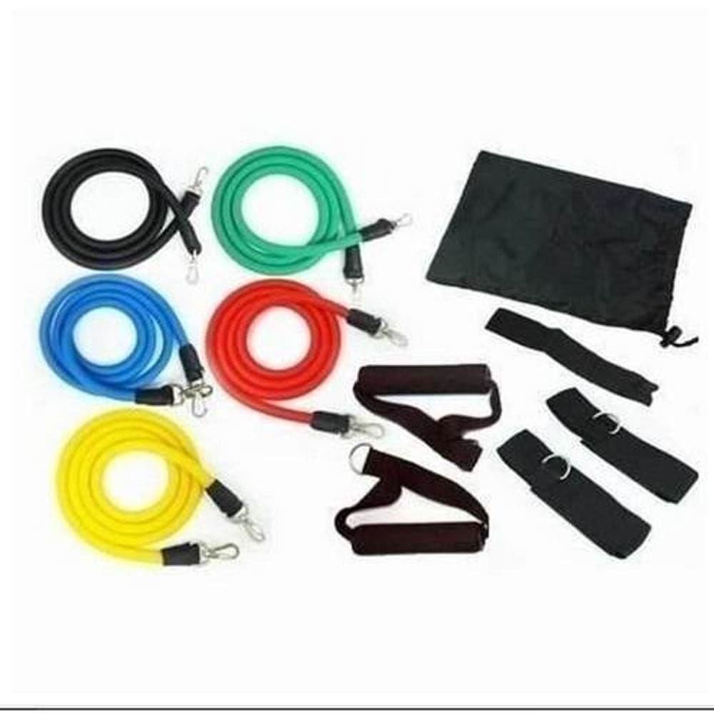 Kit de elásticos 11 Pçs treinamento musculação alongamen
