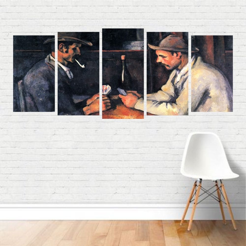 Quadro Artístico Paul Cézanne Os Jogadores Cartas Canvas