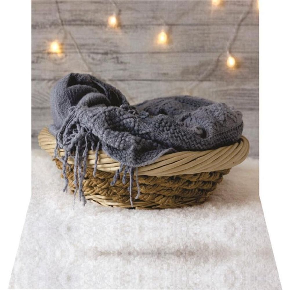 Fundo Fotográfico Em Tecido Newborn Cesto Recem Nascido 1,50X2,20