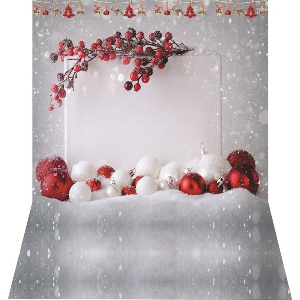 Fundo Fotográfico Newborn Em Tecido Natal 1,50X2,20