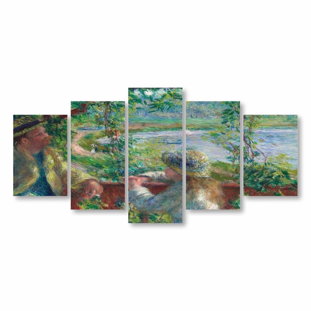 Quadro Near The Lake Pierre-Auguste Arte Canvas 200X100Cm