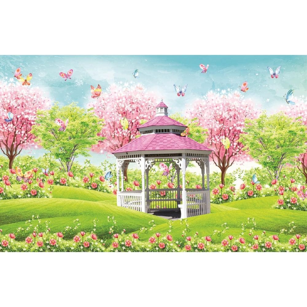 Fundo Fotográfico Em Tecido Jardim 2,60 X 1,50