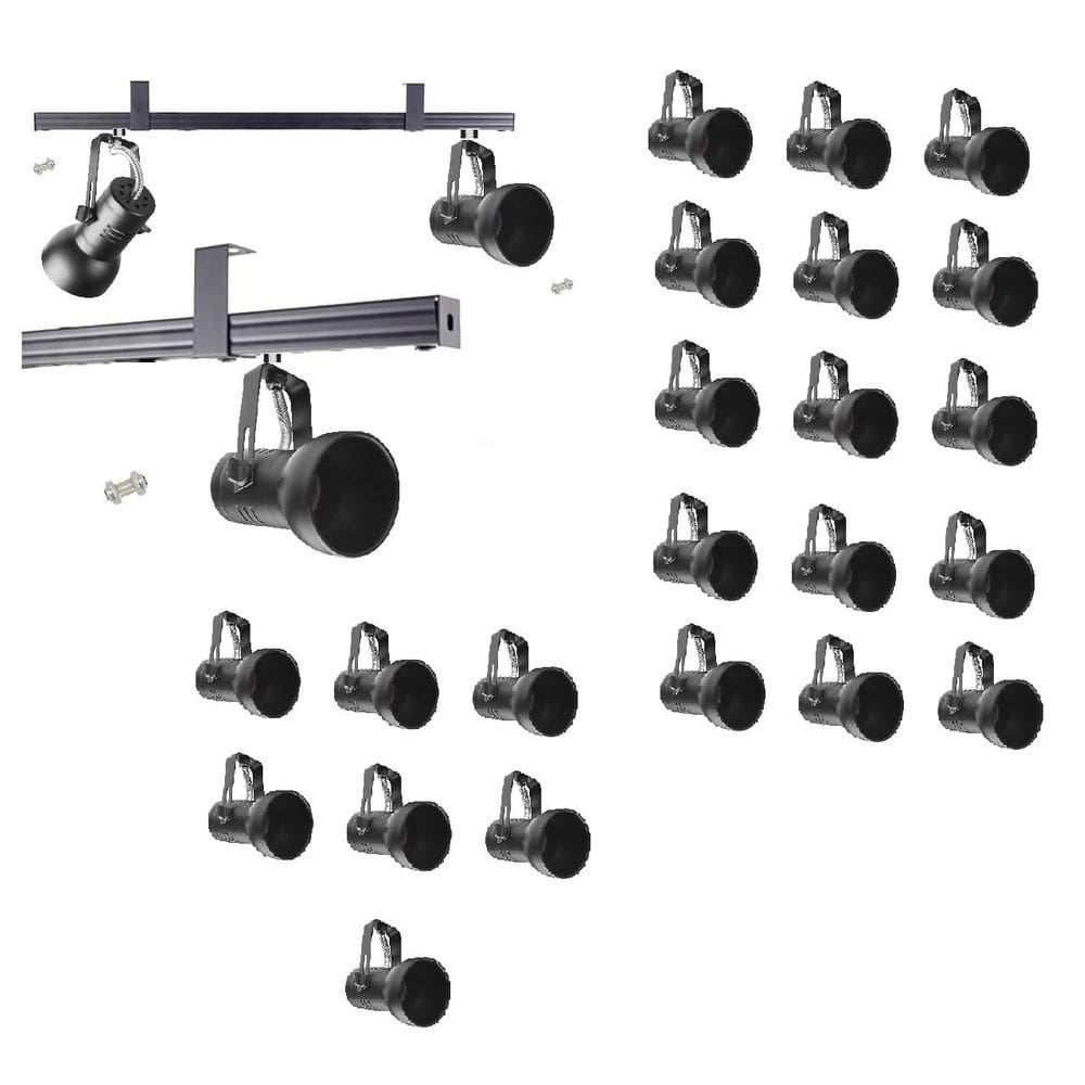 Kit 22 Spot Trilho Perfilado Eletro calha Par20 Bulbo OL7