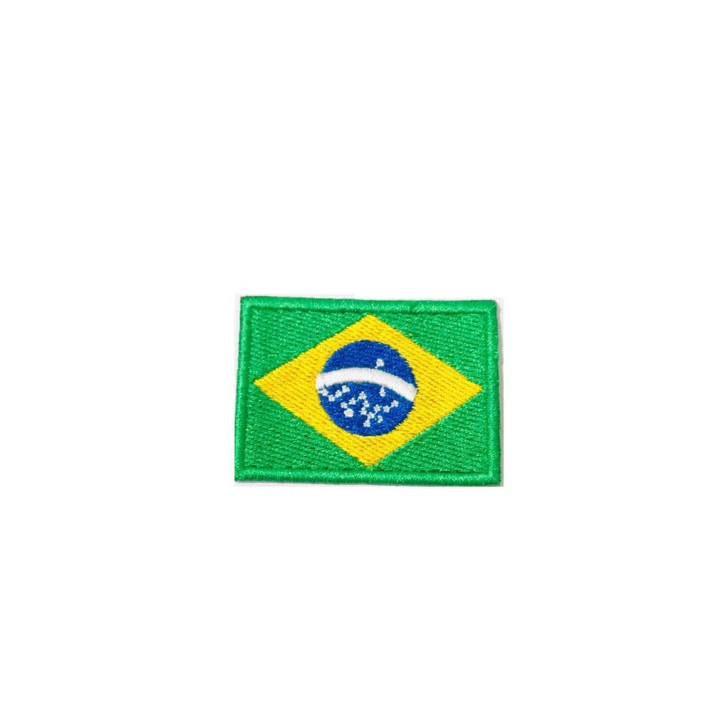 Patche Aplique Bordado Da Bandeira Do Brasil
