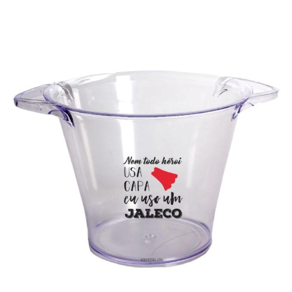 Balde De Gelo Criativo Da Saúde - Jaleco