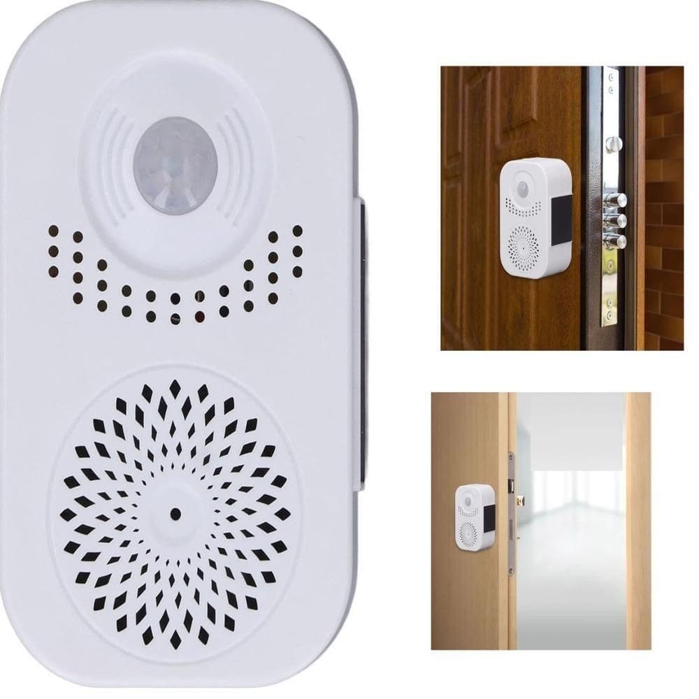 Campainha Inteligente Sensor Presença Detector Infravermelho Alerta Sonoro Lembrete Voz