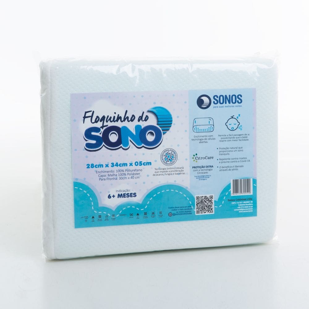 Travesseiro Sonos Floquinho do Sono Bebê 5cm de Altura