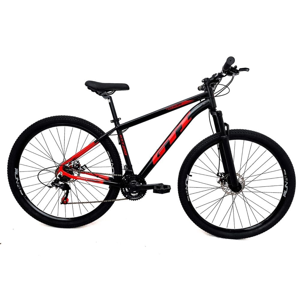 Bicicleta GTI Roma Aro 29 Quadro 15 Alumínio preto/vermelho 24V .