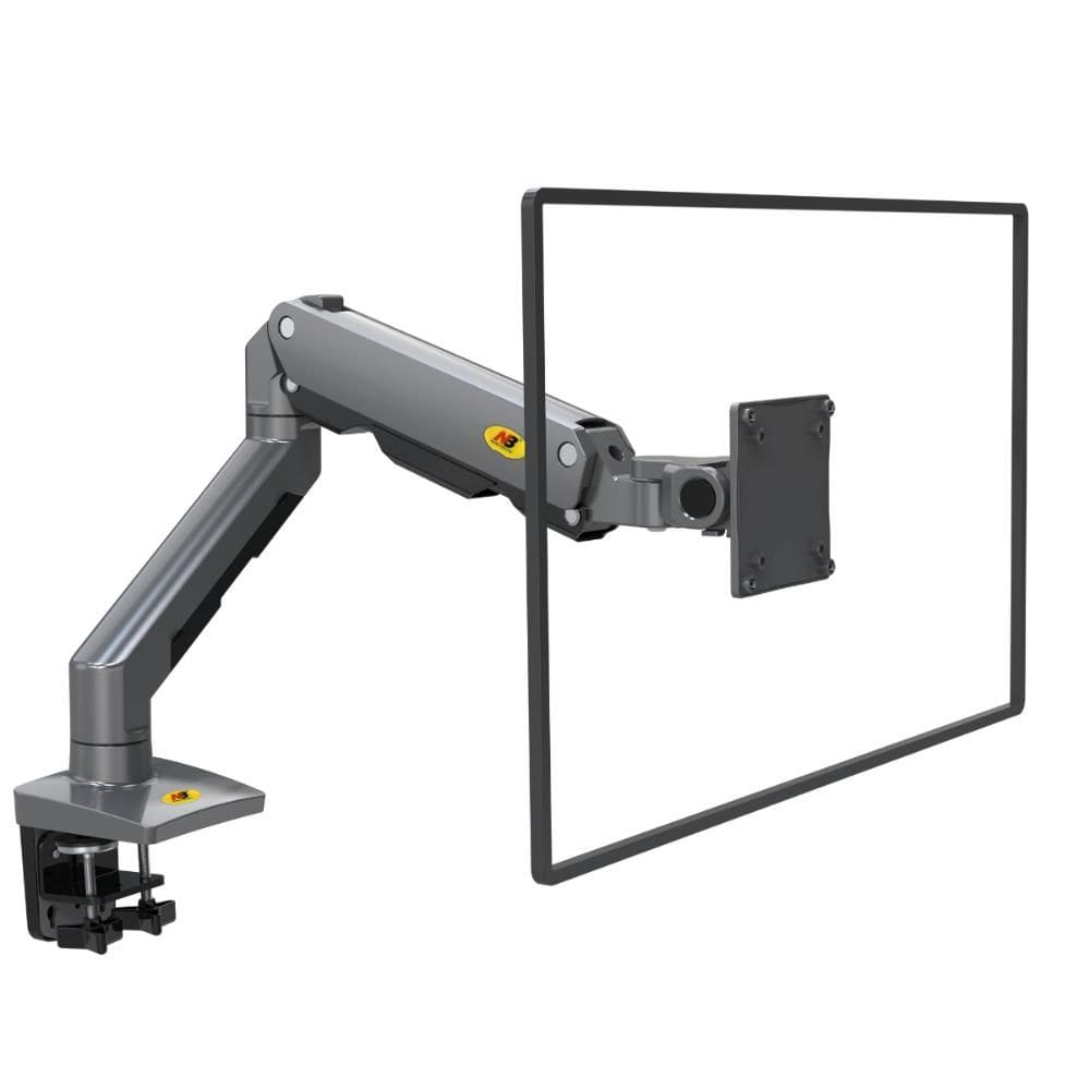 Suporte ELG Profissional Gamer Ergonômico Multiarticulado de Mesa F5161B para Monitor 27” a 45” com Pistão a Gás Preto