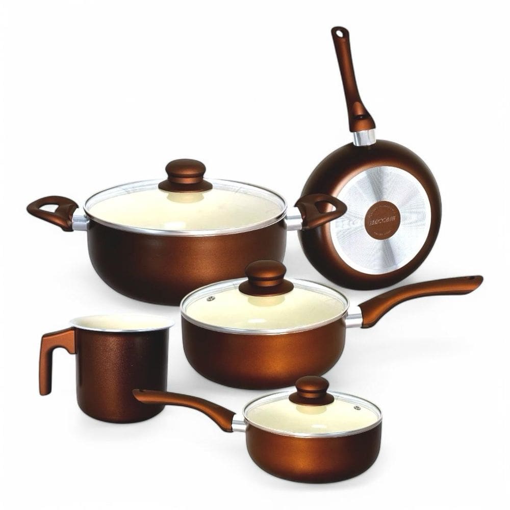 Jogo De Panelas Antiaderente  Revestimento Cerâmico Roma