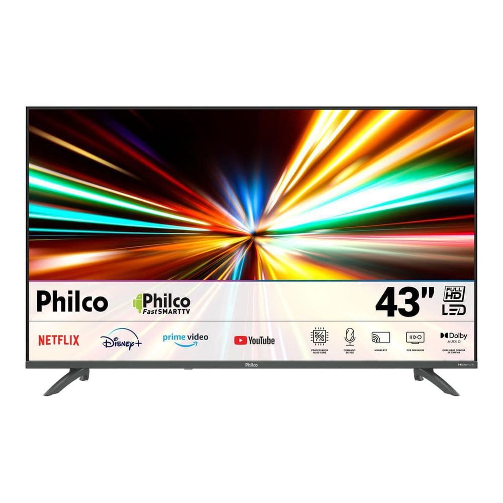 Smart TV 43” Philco Borderless Dolby Audio P43EAB