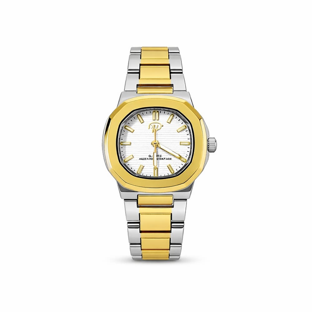 Relógio Geneve Elegance Golden Slim Misto 30mm